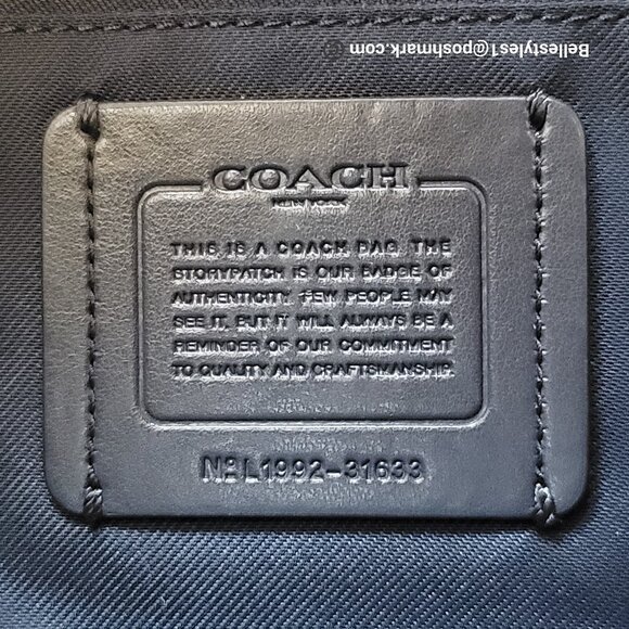 COACH Dreamer 27 In Colorblocked Pebbled Leather-Pine Green Aurora Multi ⭐ - Picture 15 of 16